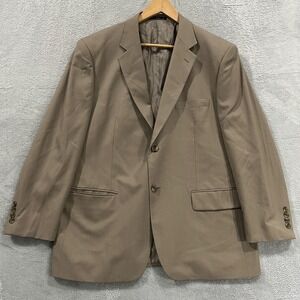 Joseph & Feiss Blazer‎ Jacket Men's 44 Short 100% Wool Preppy Beige